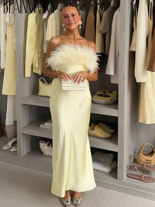 Robe Cocktail en Satin